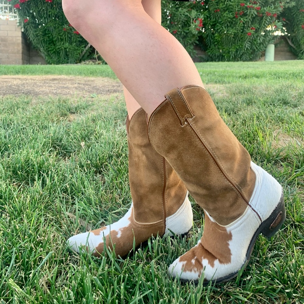 AUTHENTIC 70’s Code West Women’s Cowhide Boots 8.5